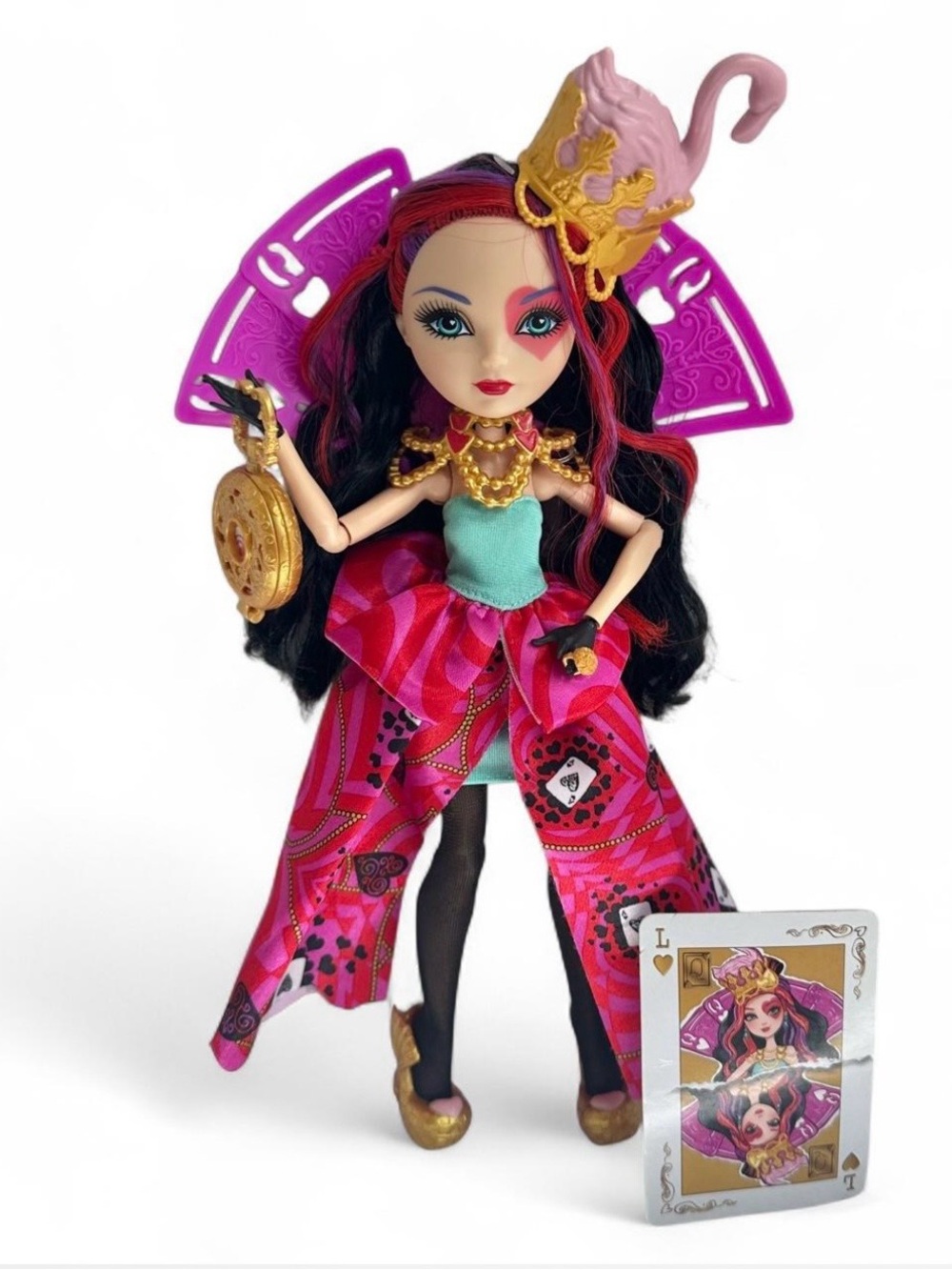 Ever After High Lizzie Hearts Doll Way Too Wonderland Mattel 2015 Alice Queen